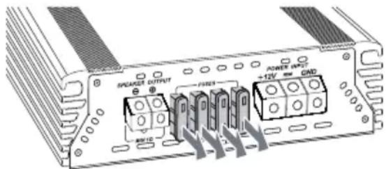SPEAKER OUTPUT POWER INPUT +12V 50% GND RDC RDC