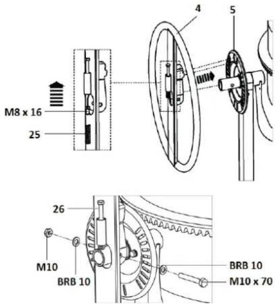M8 x 16 25 4 5 26 M10 BRB 10 BRB 10 M10 x 70