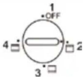 1 •OFF 4 □ 3 •□ □ 2