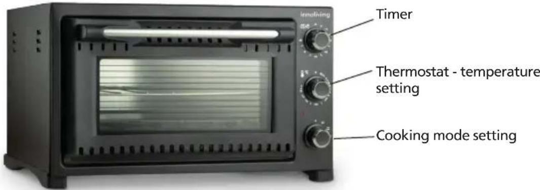 Timer Thermostat - temperature setting Cooking mode setting