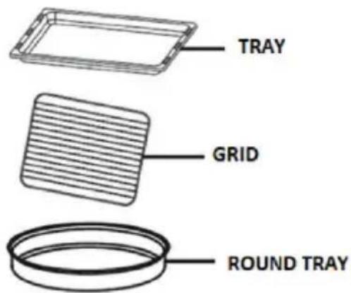 TRAY GRID ROUND TRAY