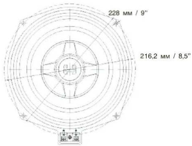 228 MM / 9" 216,2 MM / 8,5"