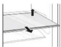 LG GN-F392SMBB - Извлечение/установка полки на место - 1