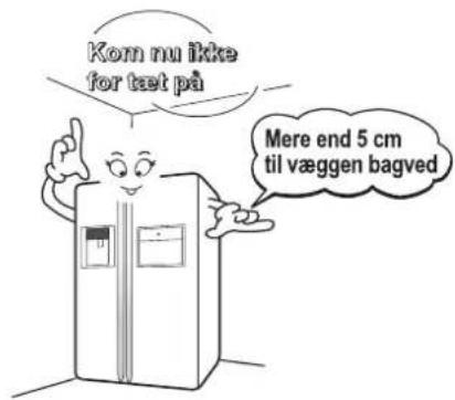 Kom nu ikke for tast på Mere end 5 cm til væggen bagved