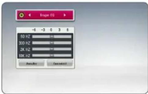 LG BH6620SN - Indstilling af [Bruger EQ] - 1