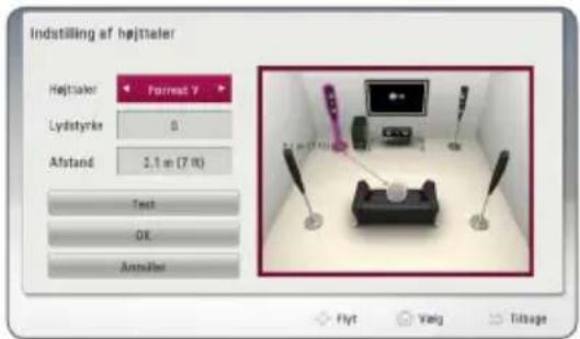 LG BH6620SN - Indstilling af højttaler - 1