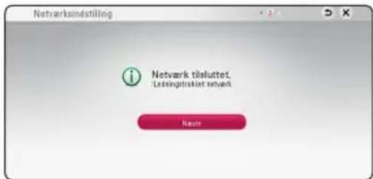 Netvarksindstilling Netvark tisluttet. Ladeingstraktet netvark Name