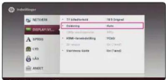 LG BP440N - Indstilling af opløsning - 1