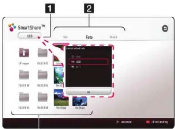 LG BP440N - Sådan anvendes Smart Share - 1