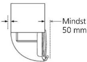 Mindst 50 mm