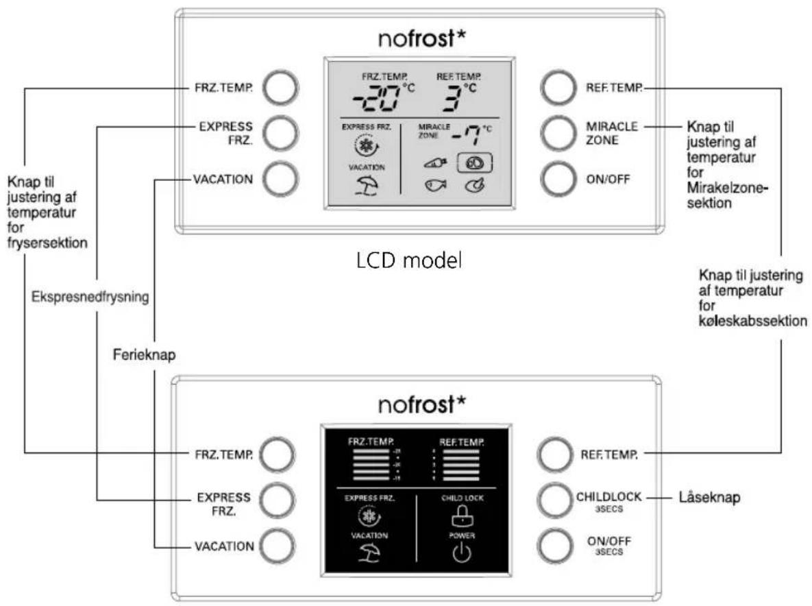 LG GR-Q459BSZA - Display-panel til temperaturkontrol - 1