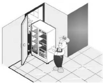 LG GR-P207GVZA - Flytning af kombiskabet - 1
