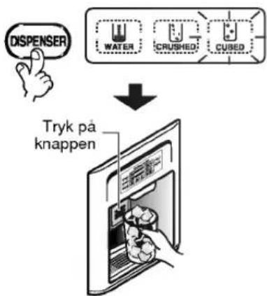 LG GR-P207GVZA - Du kan vælge vand eller is. - 1