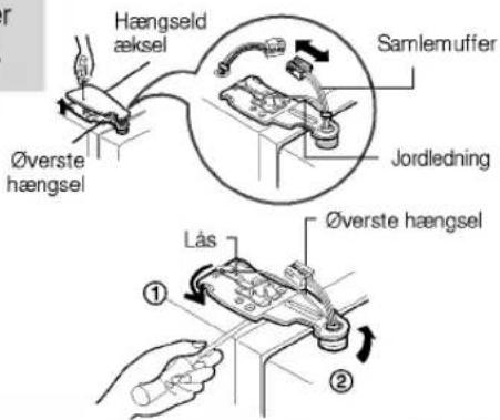 Hængseld æksel Samlemuffer Jordledning Øverste hængsel Lås Øverste hængsel