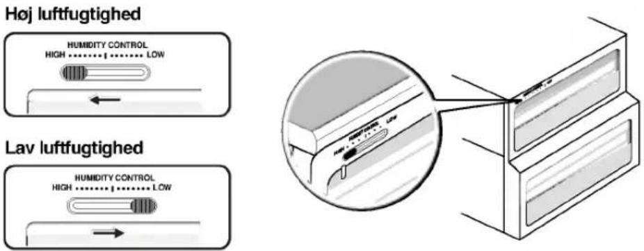 LG GC-L227KGBA - Fugtighedskontrol i grøntsagsskuffen - 1