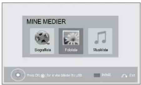MINE MEDIER Bograllisie Fololiste Musikiste Press OK! For all video player for USB Indistil Exit