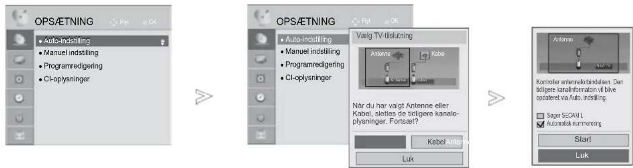 LG 26LD350N - Hvis du vil vælge antenne: - 1