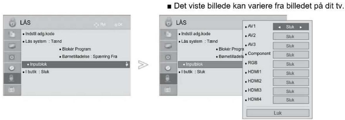 LG 26LD350N - BLOKERING AF EKSTERN INDGANG - 1