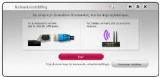 Netverksindstilling For at opsette forkrediske til netveket, skull du latge osledstigen. For labtopenet networks, skull de kredite LAS-kladet. For latende netveket, skull de latende networks. Start Try je dene knp for anzenende netveerindstilling. Anzenende oslighing