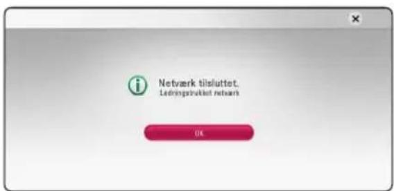 Netvark tilsluttet. Ledringstruktur netvark OK