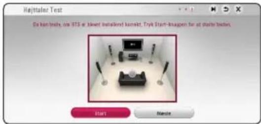 Halftaler Test Do kan beds, om iTS or blewt instalored konselt. Tryk Start-knagen for at start beds. Start Make