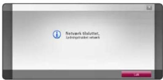 Netverk tilsluttet. Søndingstruktur network Link