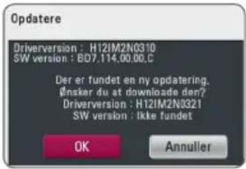 Opdatere Driverversion : H12IM2N0310 SW version : BD7.114.00.00.C Der er fundet en my opdatering. Ønsker du at downloade den? Driverversion : H12IM2N0321 SW version : Ikke fundet OK Annuller