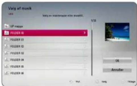 Valg af musk USB Valg af muskmappe eller muskbit UP maps FOLDER IS FOLDER 01 FOLDER 02 FOLDER 03 FOLDER 04 FOLDER 05 FOLDER 06 FOLDER 07 FOLDER 08 FOLDER 09 FOLDER 10 FOLDER 11 FOLDER 12 FOLDER 13 FOLDER 14 FOLDER 15 FOLDER 16 V/22 OK Answer