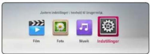 Justere indistilinger i heshold til brugermila. Film Foto Musik Indistilinger