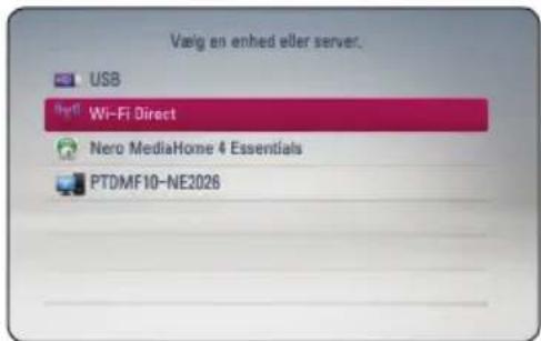 Vasig en enhed eller server. USB Wi-Fi Direct Nero MediaHome 4 Essentials PTDMF10-NE2026