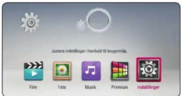 Justere indstillinger i henhold til brugermija. Film Foto Musik Premium indstillinger