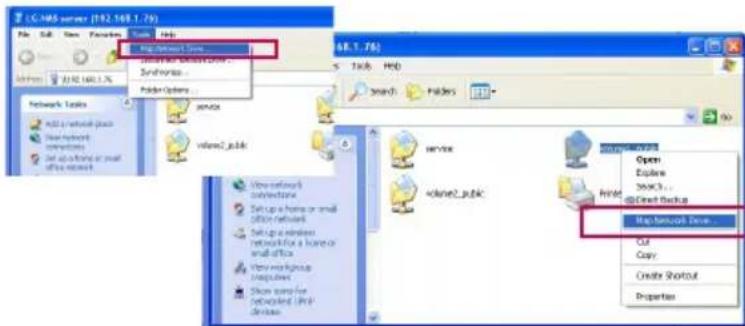 LG N2A2DD2 - Brug af en funktion i Windows fildeling - 2
