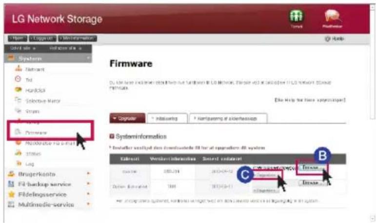 LG N2A2DD2 - • Opgradering af systemets firmware - 1