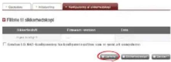 Fillste til sikkeredskopi Sikkeredskopi Firmware-version Data Injus kortigt ... Girksen LG NAS-kladipiering for sikkeredskopi/fee case si gval at computer @ 100%