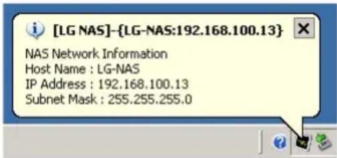 [LG NAS]--{LG-NAS:192.168.100.13} NAS Network Information Host Name : LG-NAS IP Address : 192.168.100.13 Subnet Mask : 255.255.255.0