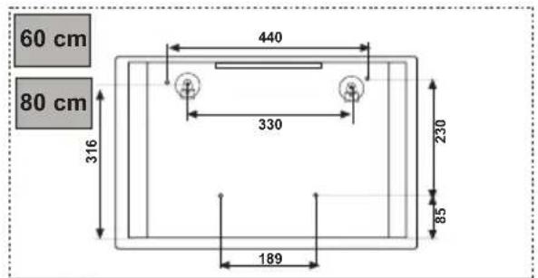 60 cm 80 cm 316 440 330 230 189 85