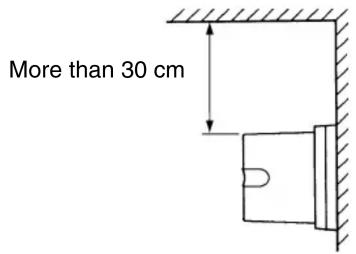More than 30 cm