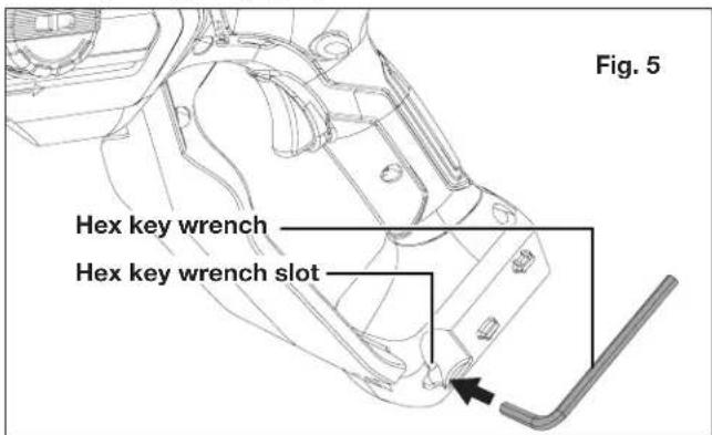 Fig. 5 Hex key wrench Hex key wrench slot