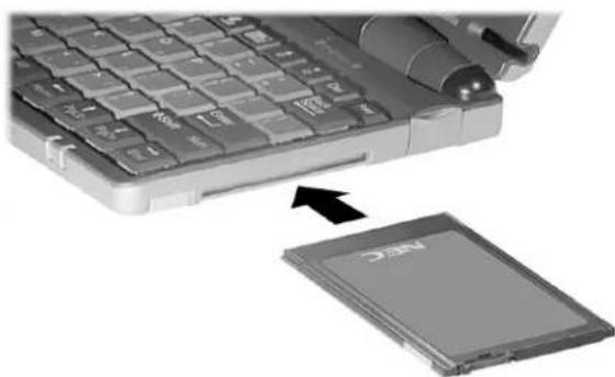 NEC MobilePro 780 - Inserting PC Cards - 1