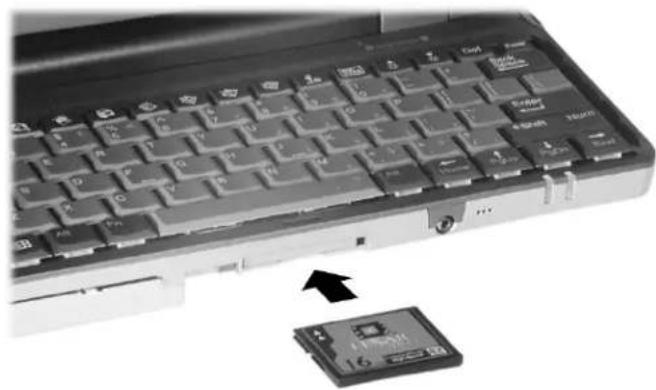 NEC MobilePro 780 - Inserting CompactFlash Cards - 1