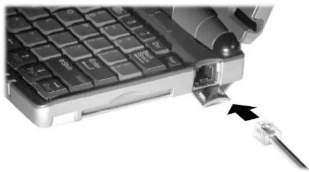 NEC MobilePro 780 - CONNECTING THE INTERNAL MODEM - 1
