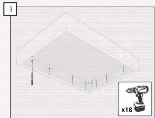 Thermex Newcaste Medio - MOUNTING IN A CEILING PLATFORM - 3