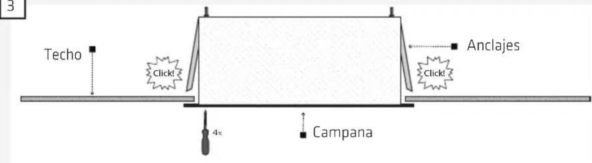 3 Echo Click! Anclajes Click! 4x Campana