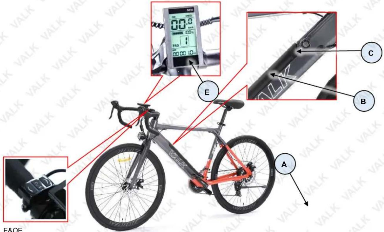 E&OE A B C E S430 00.0 00.0 PAS E E&OE