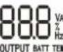Salicru SLC TWIN RT2 - Common messages shown on the LCD display. - 6