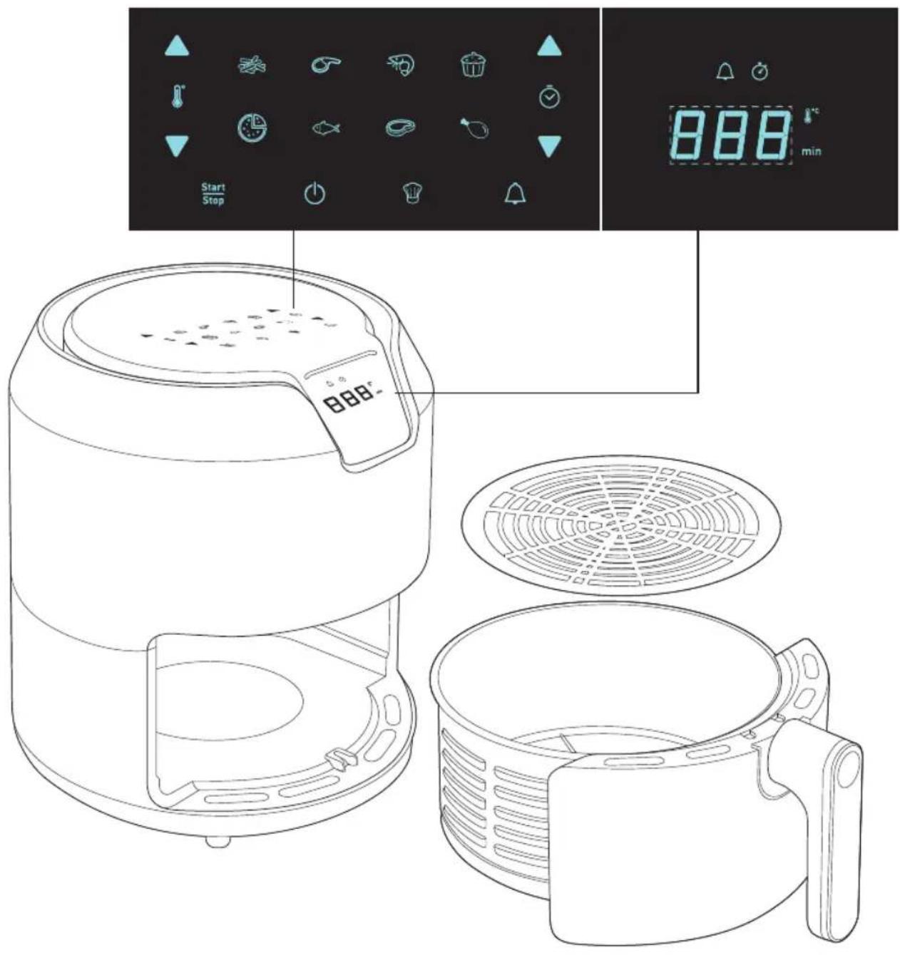 OBH NORDICA Easy Fry Deluxe AG401DS0 - 1
