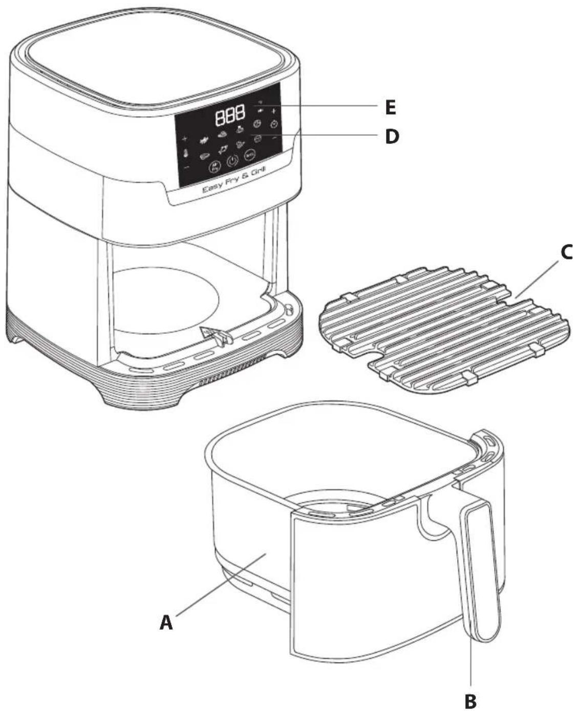 OBH NORDICA Easy Fry & Grill Precision+ AG505DS0 - 1