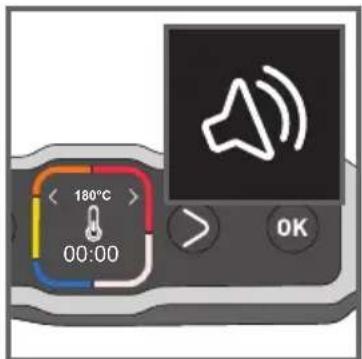 < 180°C 00:00 > OK