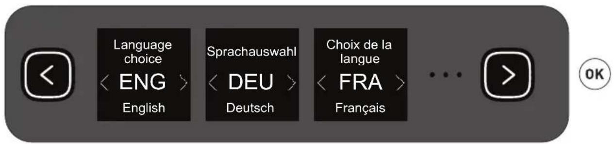 Language choice ENG English Sprachauswahl DEU Deutsch Choix de la langue FRA Français ... OK