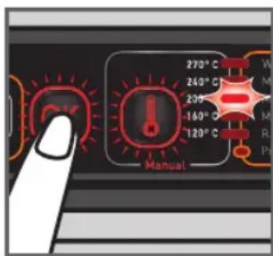270°C 240°C 209°C -160°C 120°C Manual W M M R P